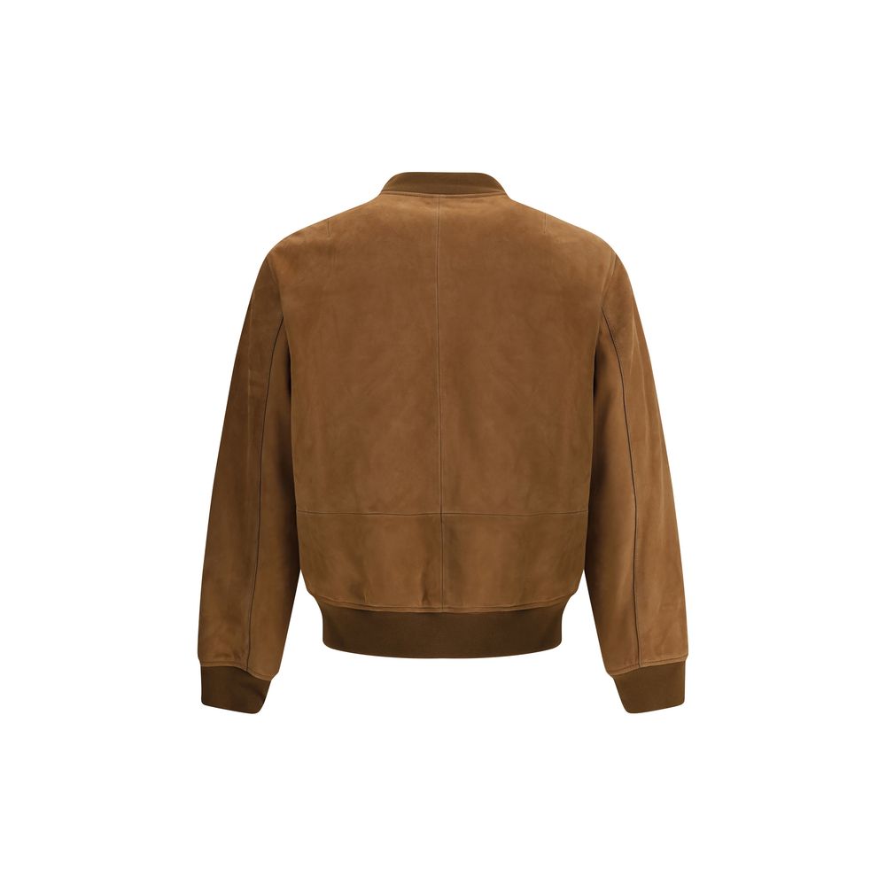 Suede Bomber Jacket