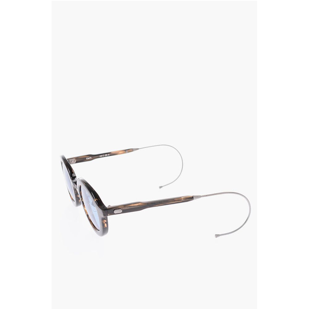Turtle Printed Rounded Sunglasses