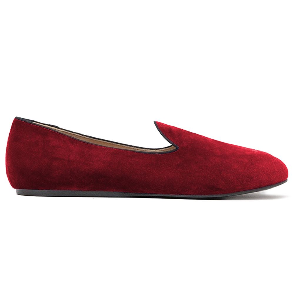Red Velvet Loafer
