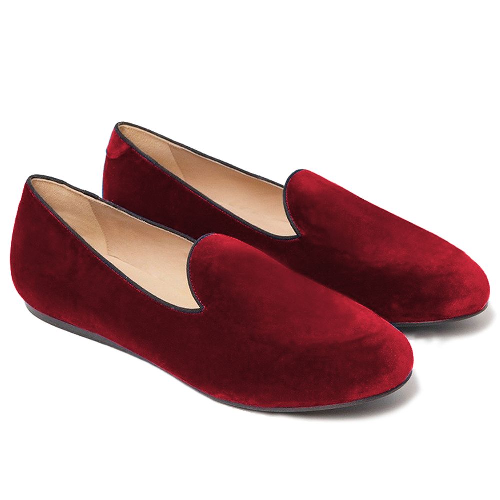 Red Velvet Loafer