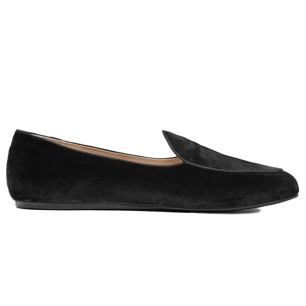 Black Velvet Loafer
