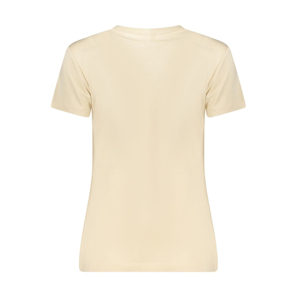 Beige Cotton Tops & T-Shirt