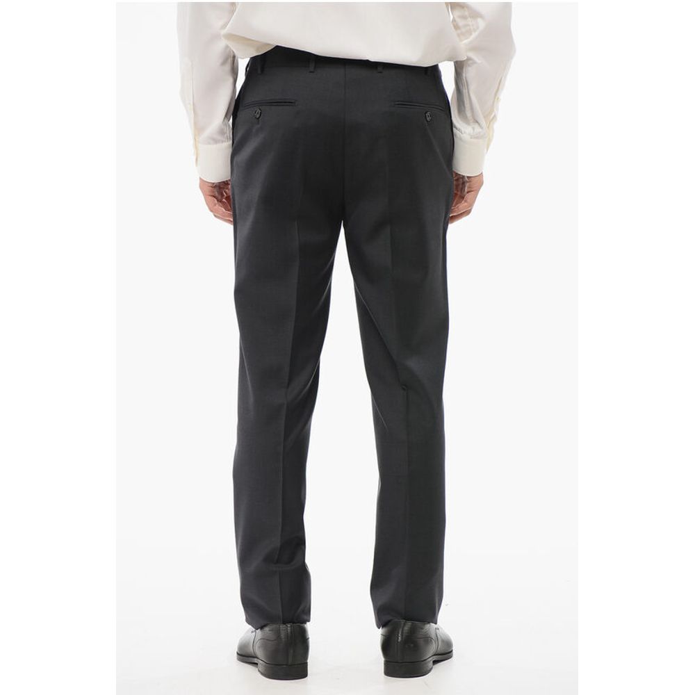 Virgin Wool MANTUA Pants with Concealed Closure