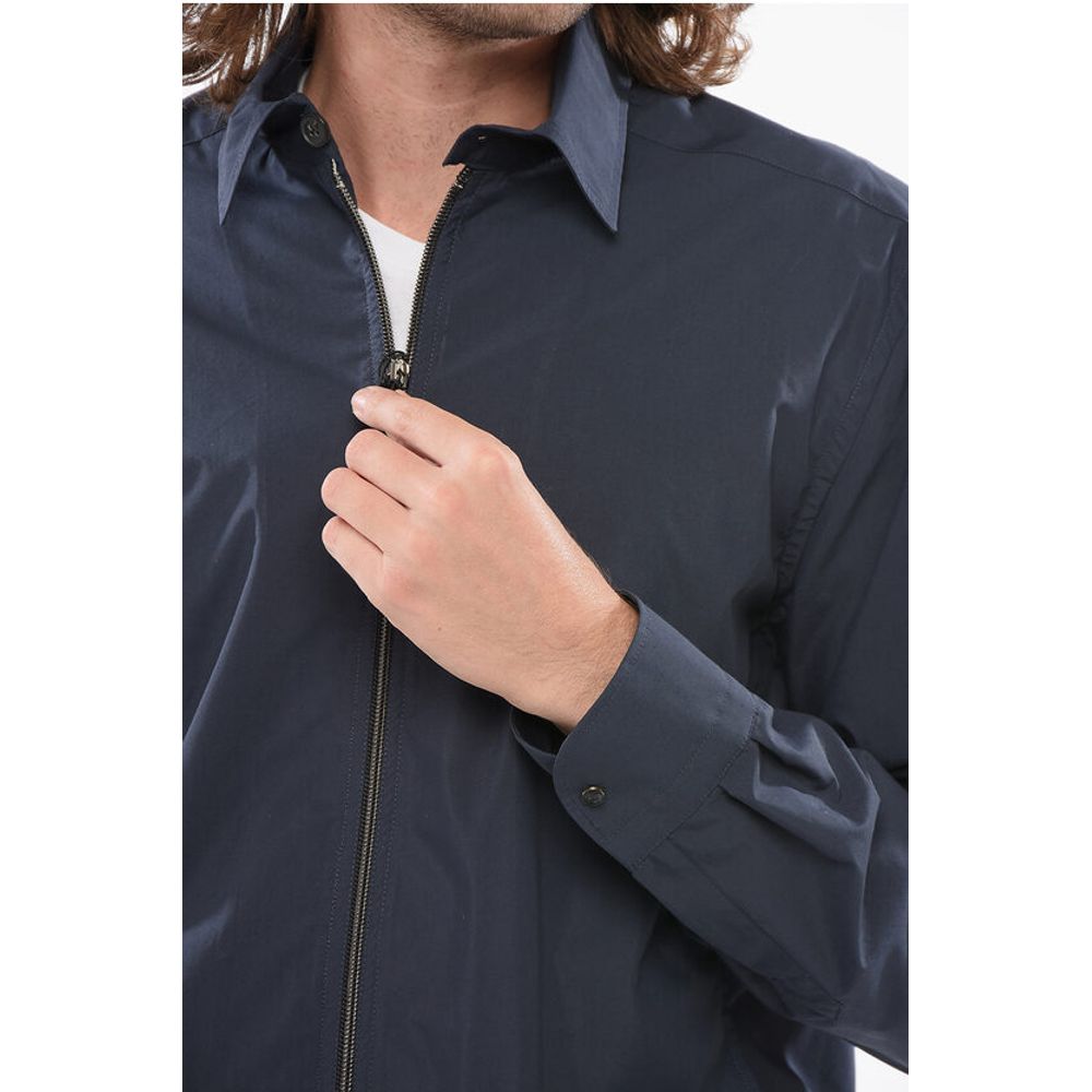 Button-down Collar Windbreaker Jacket