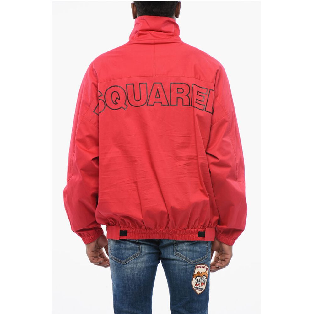 Cotton Blend Windbreaker with Back Embossed Logo