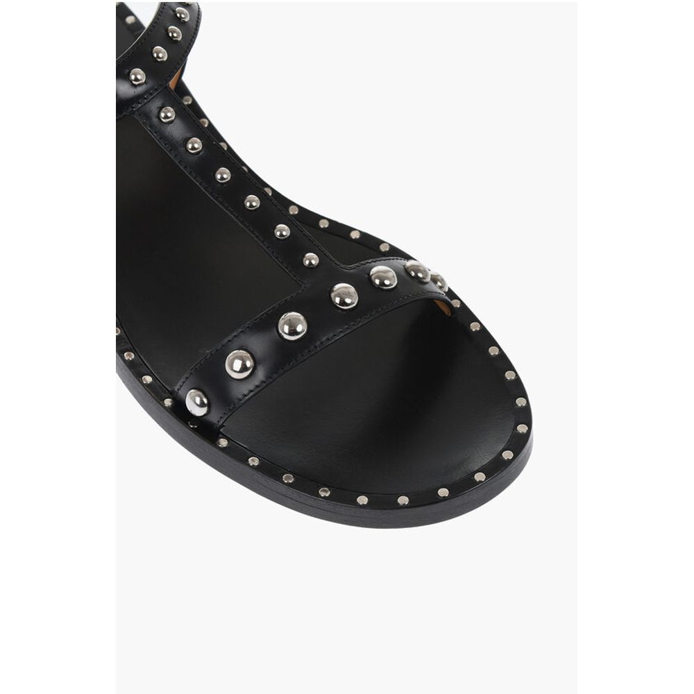 Leather Studded Sandals