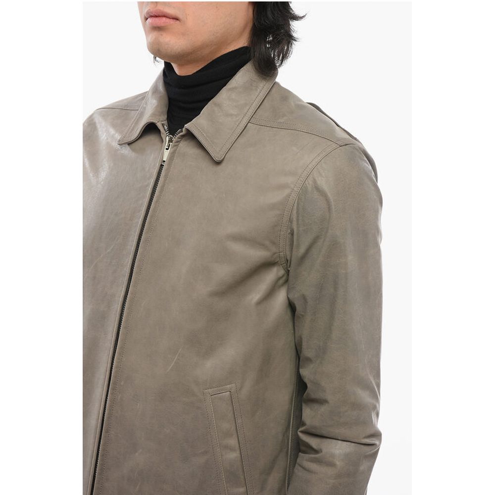 LIDO Leather BRAD Jacket with Front Zip