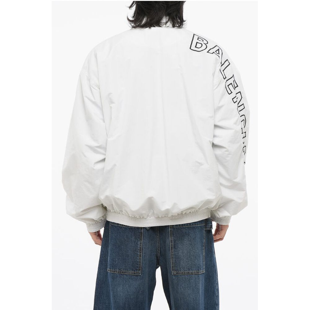 Nylon Windbreaker with Embroidered Logo
