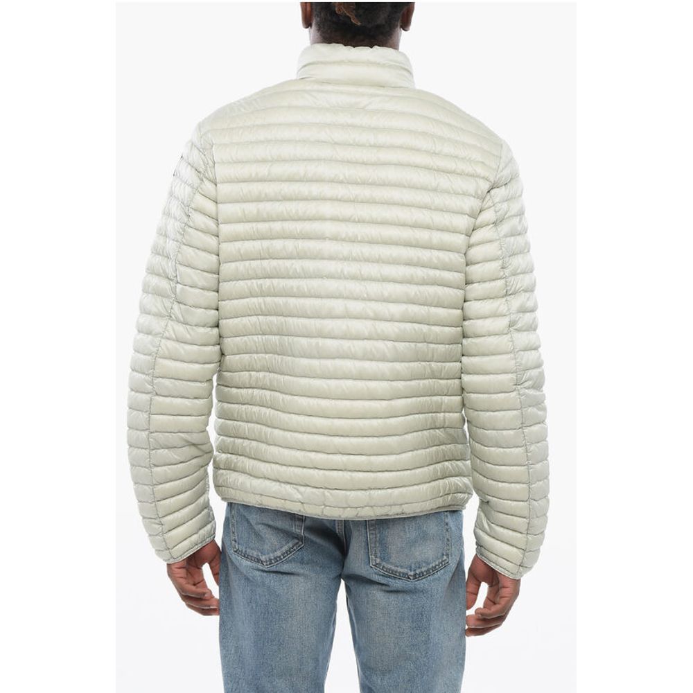 Front Zipped Quilted Down Jacket