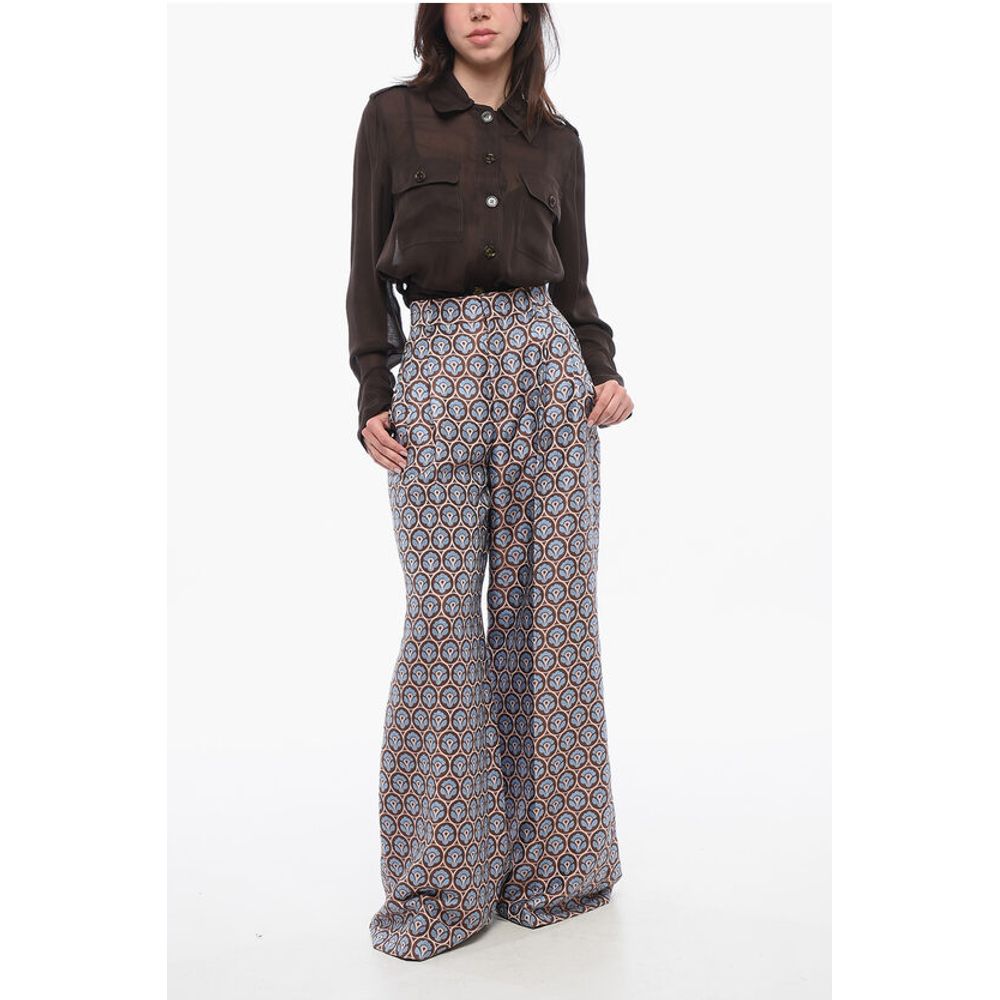 Jacquard Pleated Pants