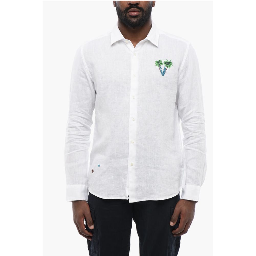 Embroidered Linen Shirt