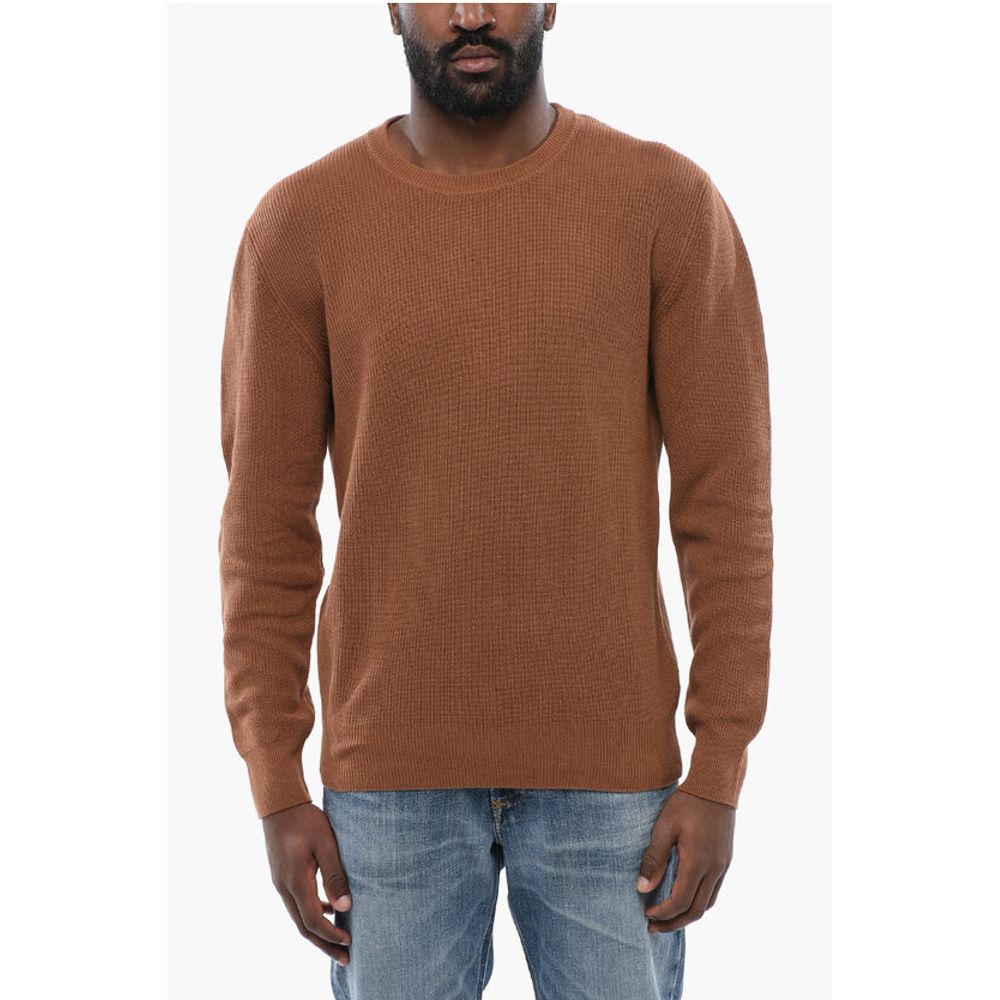 Linen Blend Crewneck Sweater