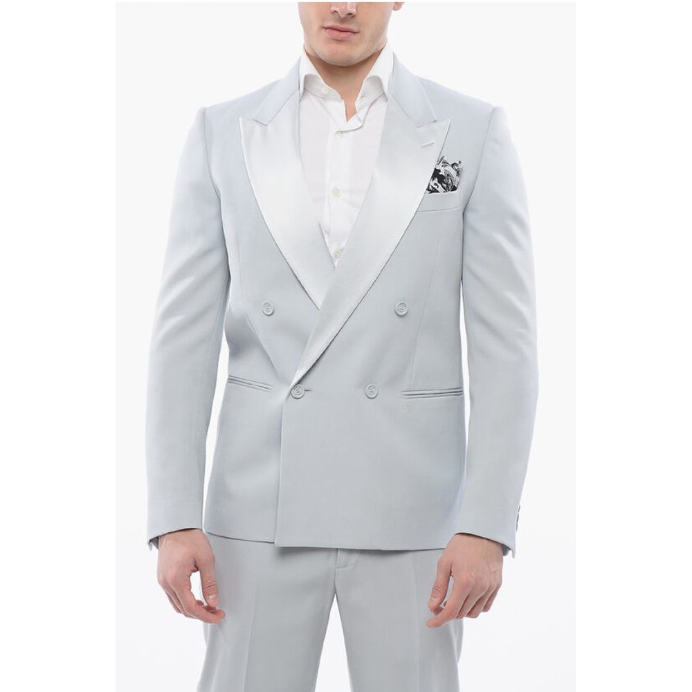 Double-breasted TATTOO Blazer with Satin Peak Lapel