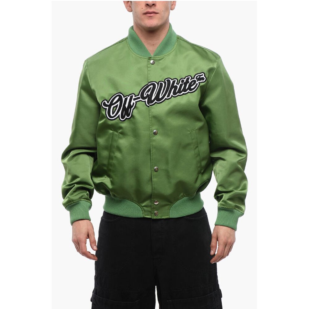 Nylon WILLOW Bomber Jacket with Front Logo
