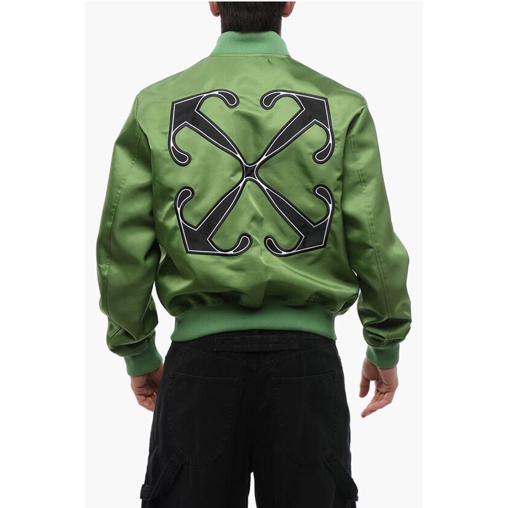 Nylon WILLOW Bomber Jacket with Front Logo