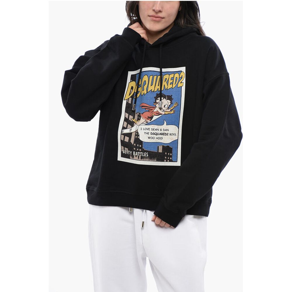Brushed Cotton BETTY BATTLES Oversized Hoodie