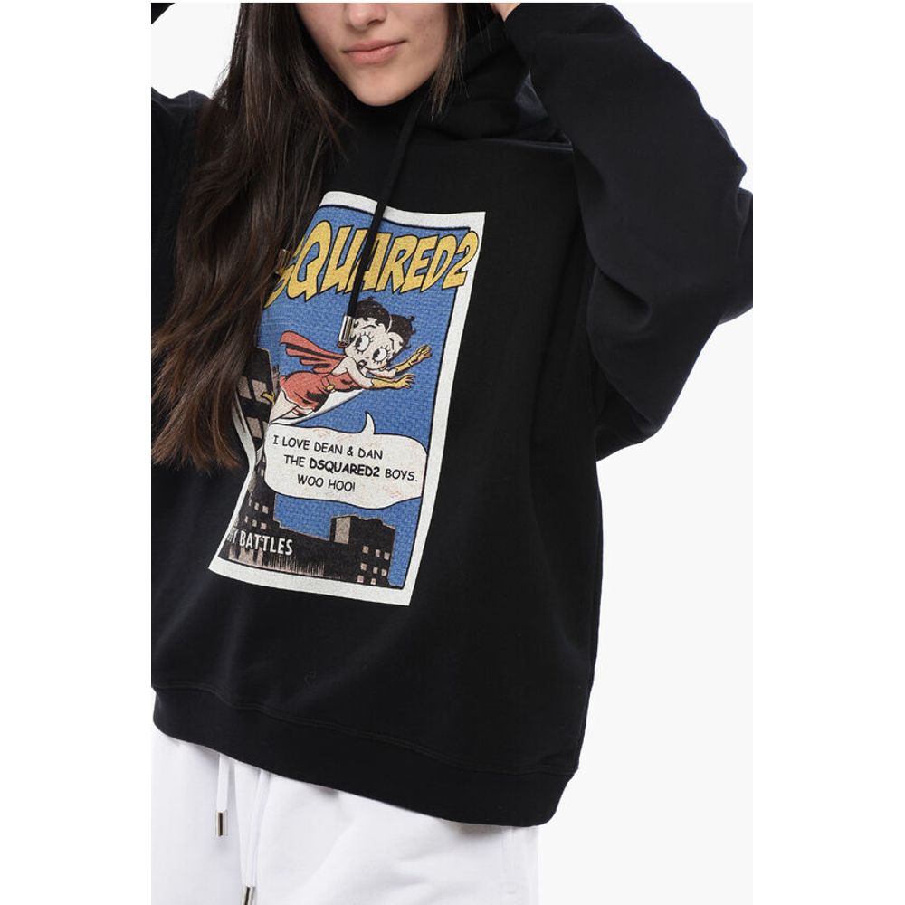 Brushed Cotton BETTY BATTLES Oversized Hoodie