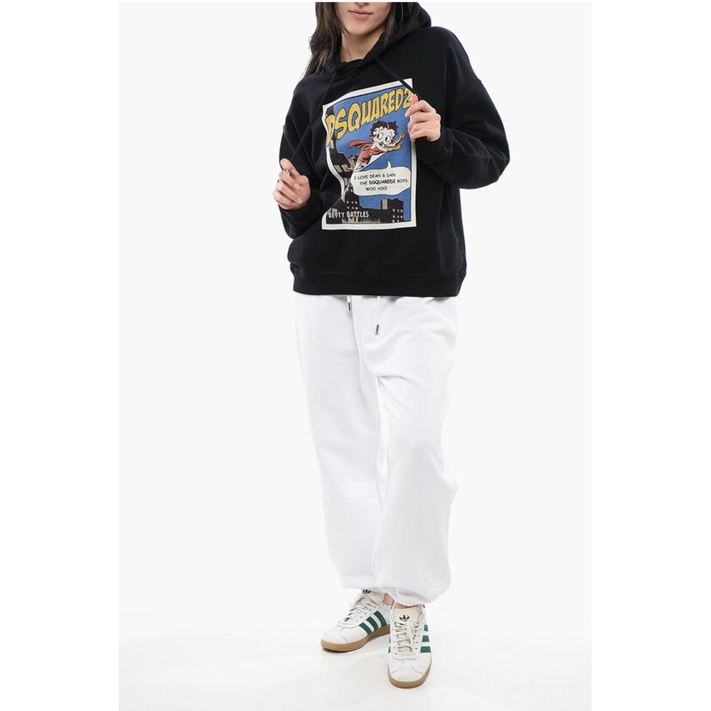 Brushed Cotton BETTY BATTLES Oversized Hoodie