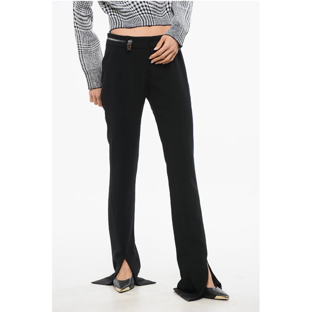 Zip Detailed ICON Pants with Ankle Splits