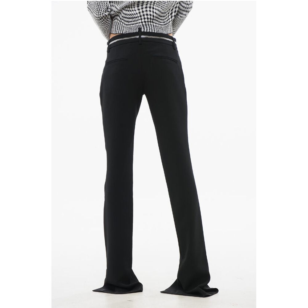 Zip Detailed ICON Pants with Ankle Splits