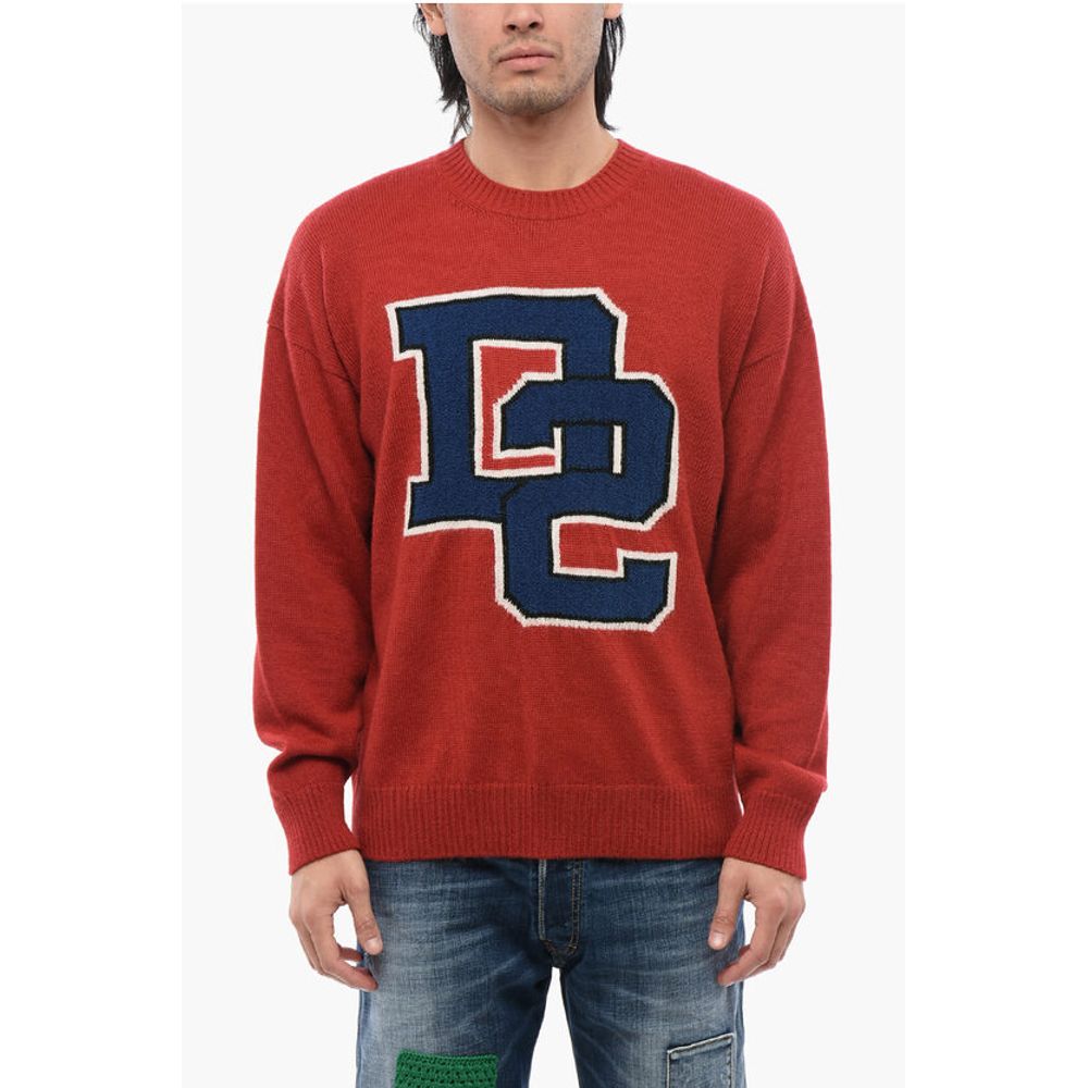 Crewneck Sweater With Embroidered Logo