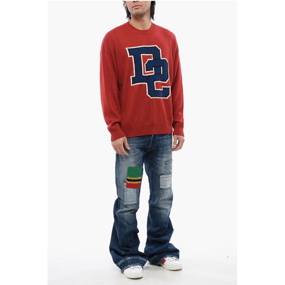 Crewneck Sweater With Embroidered Logo