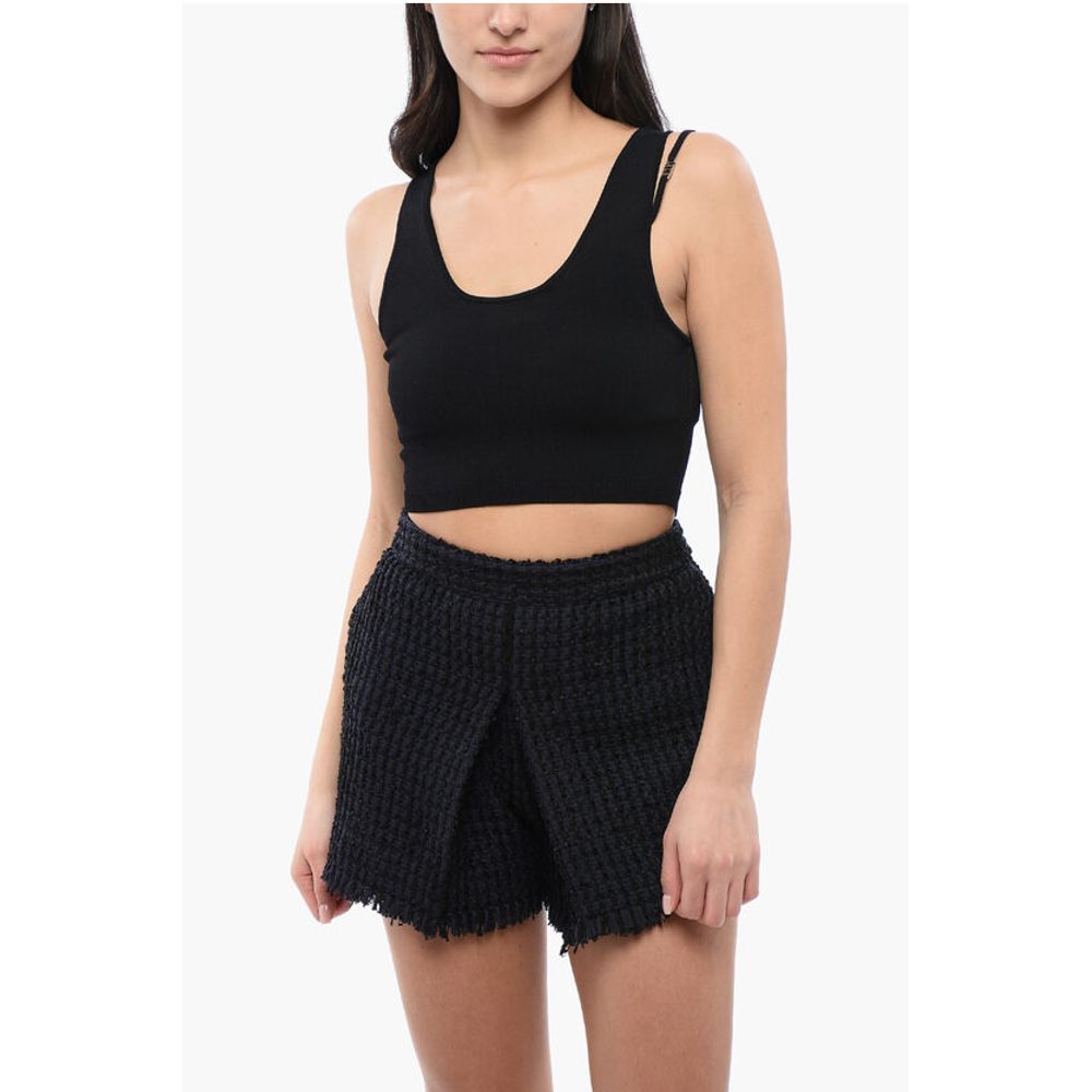 Knitted PIXELED ICON Crop Top