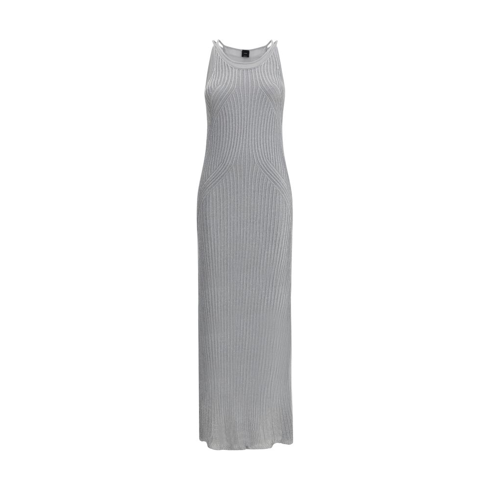 Metallic knit long Dress