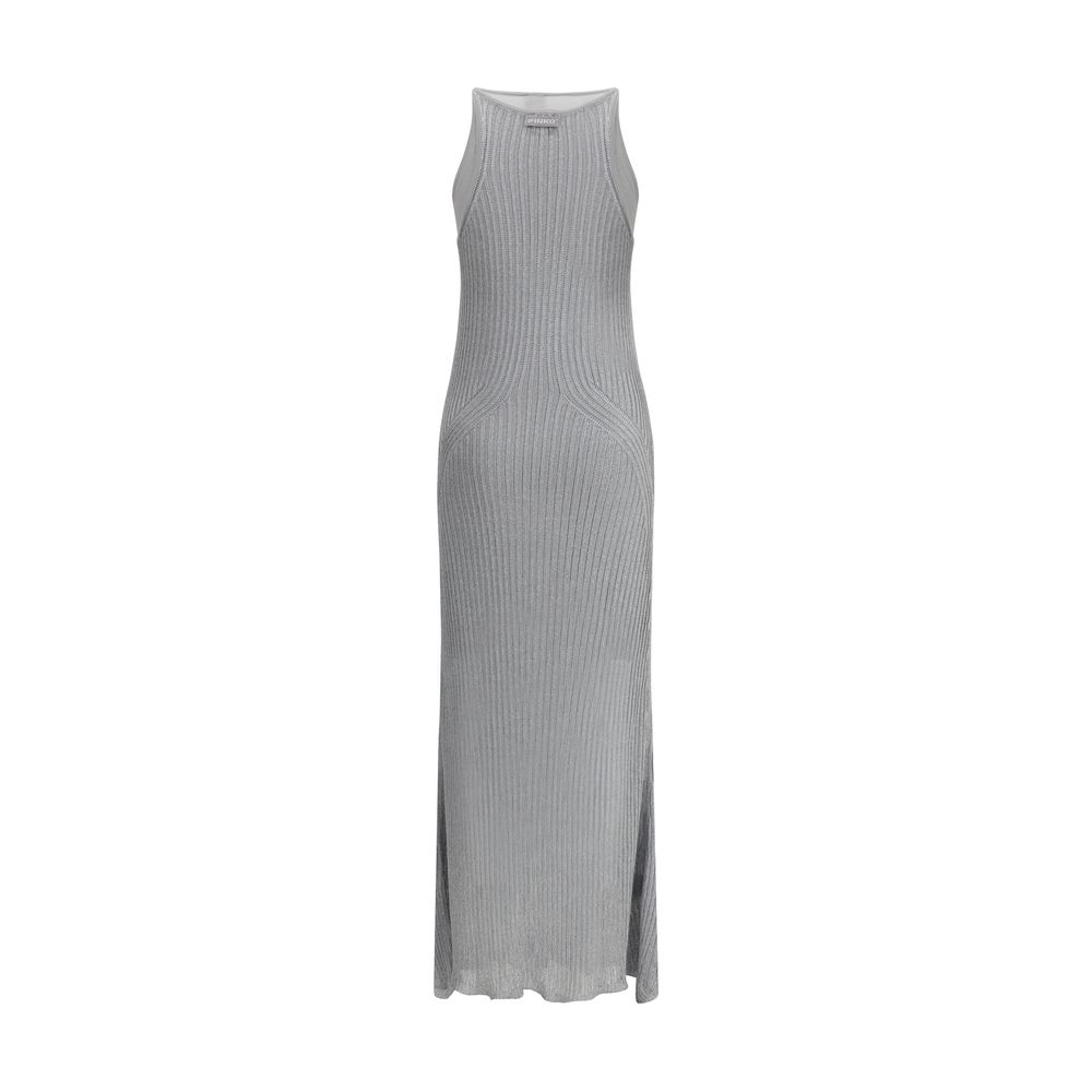 Metallic knit long Dress