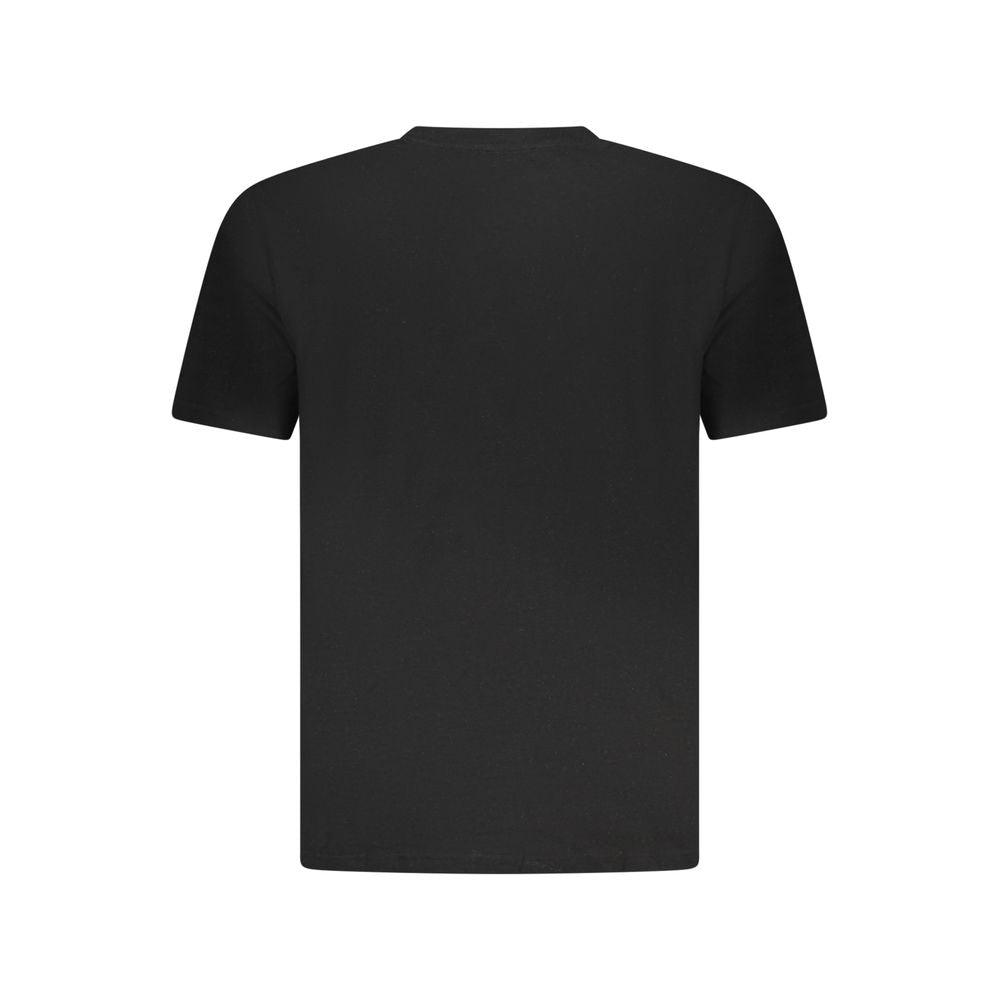 Black Cotton Men T-Shirt