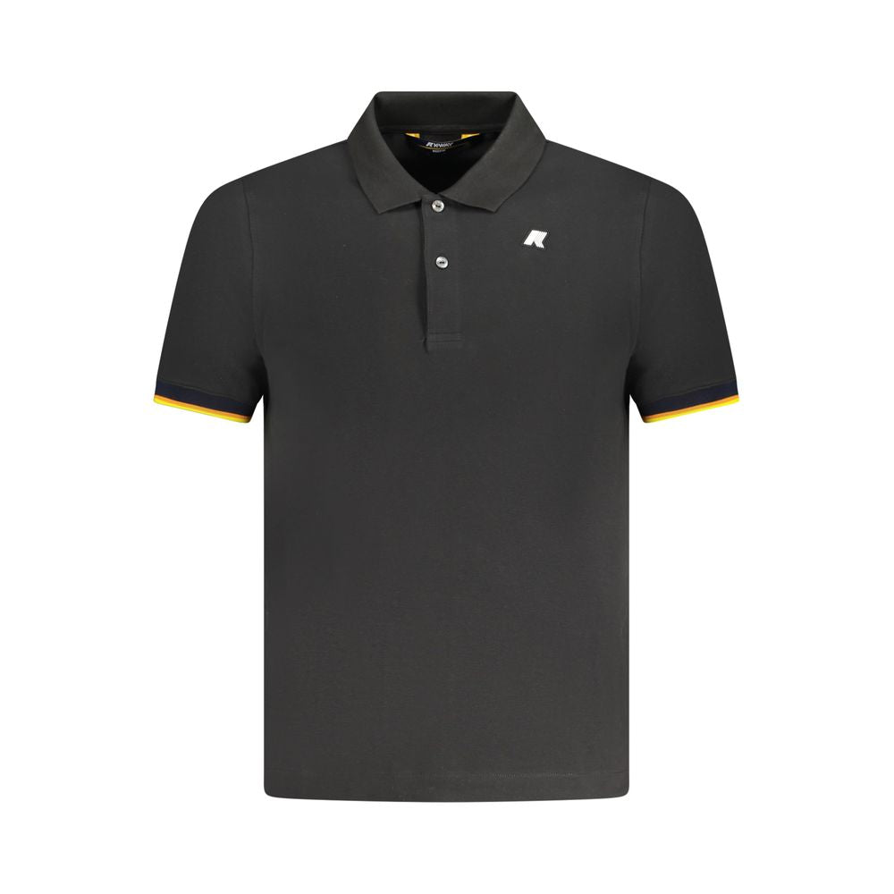 Black Cotton Polo Shirt