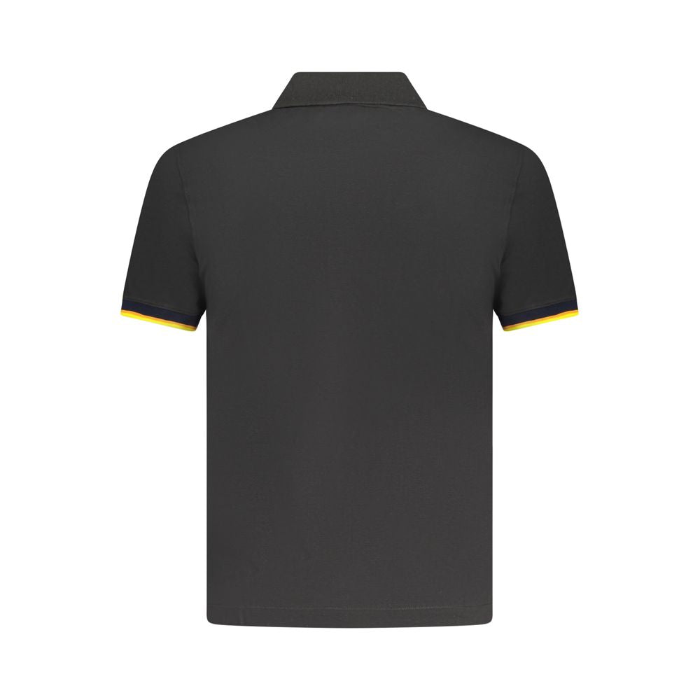 Black Cotton Polo Shirt