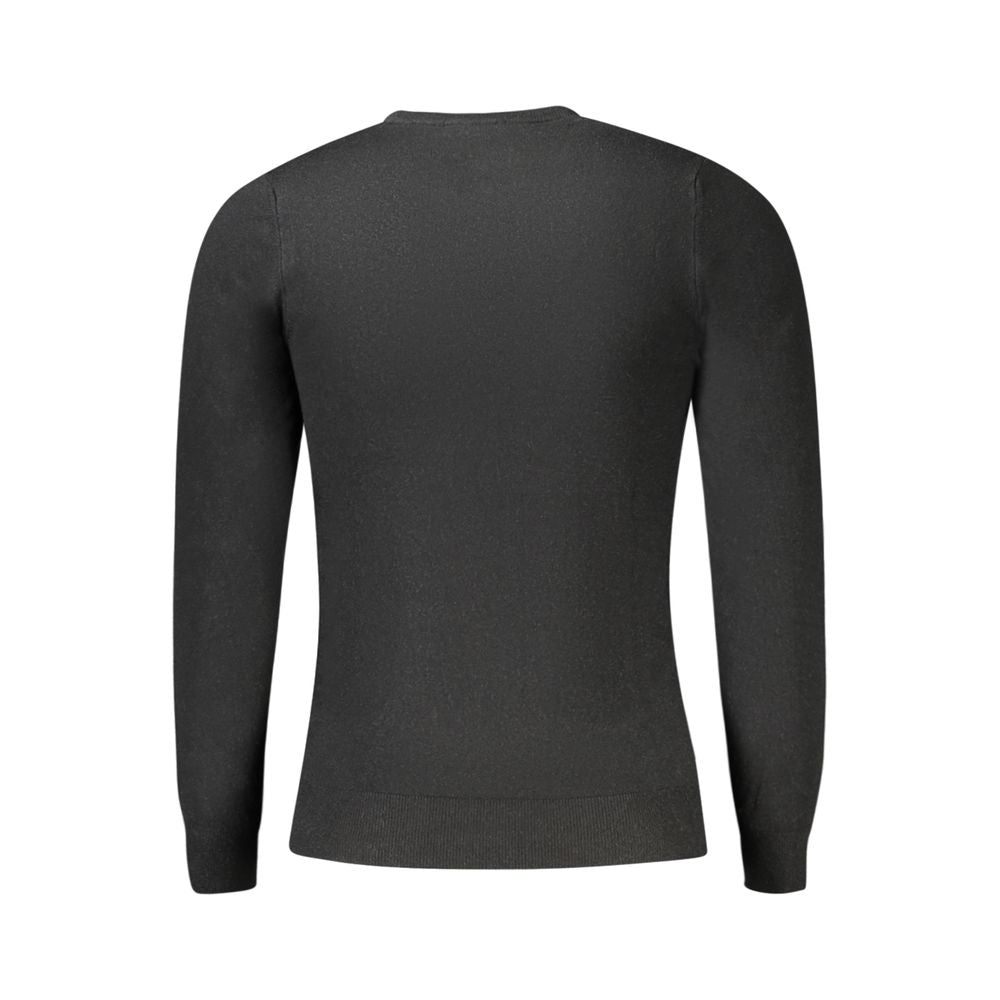 Cavalli Class Black Viscose Sweatshirt