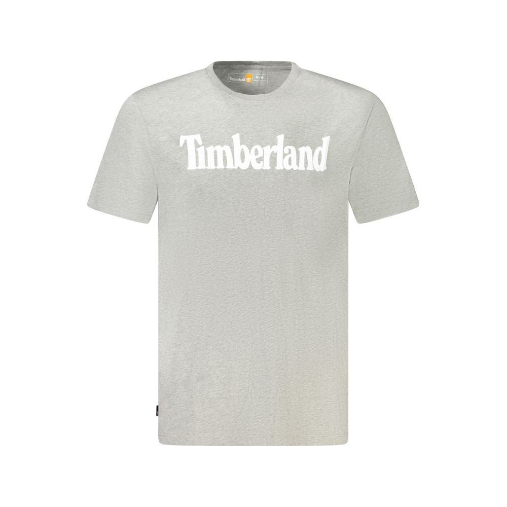 Timberland Grey Cotton Men T-Shirt