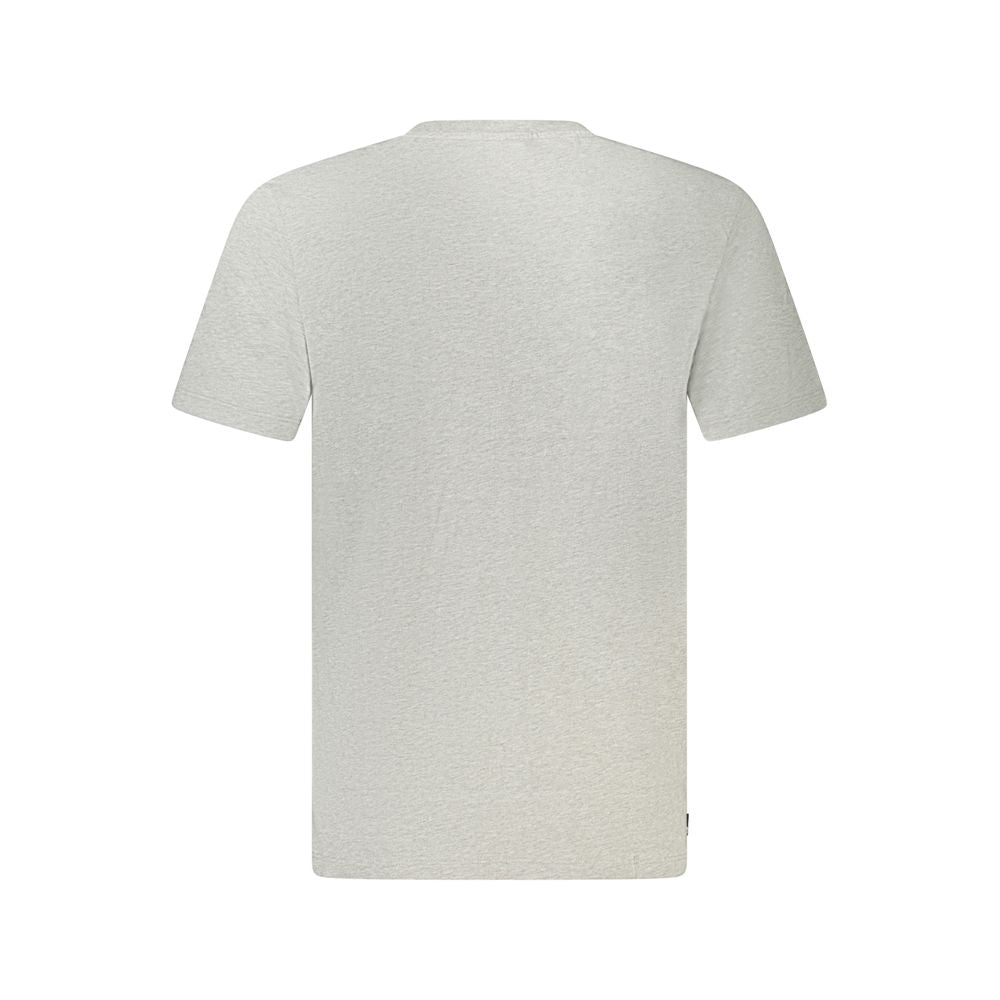 Timberland Grey Cotton Men T-Shirt