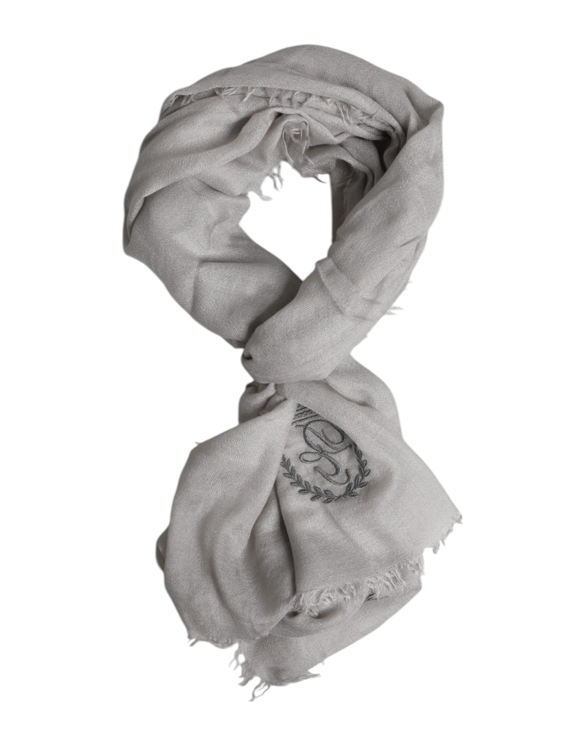 وشاح دولتشي آند غابانا رمادي DG Crown Neck Warmer Wrap Shawl