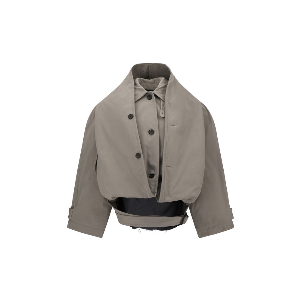 Reverse hooded Trench Coat