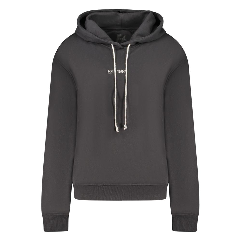 سترة جينز قطنية سوداء من Guess