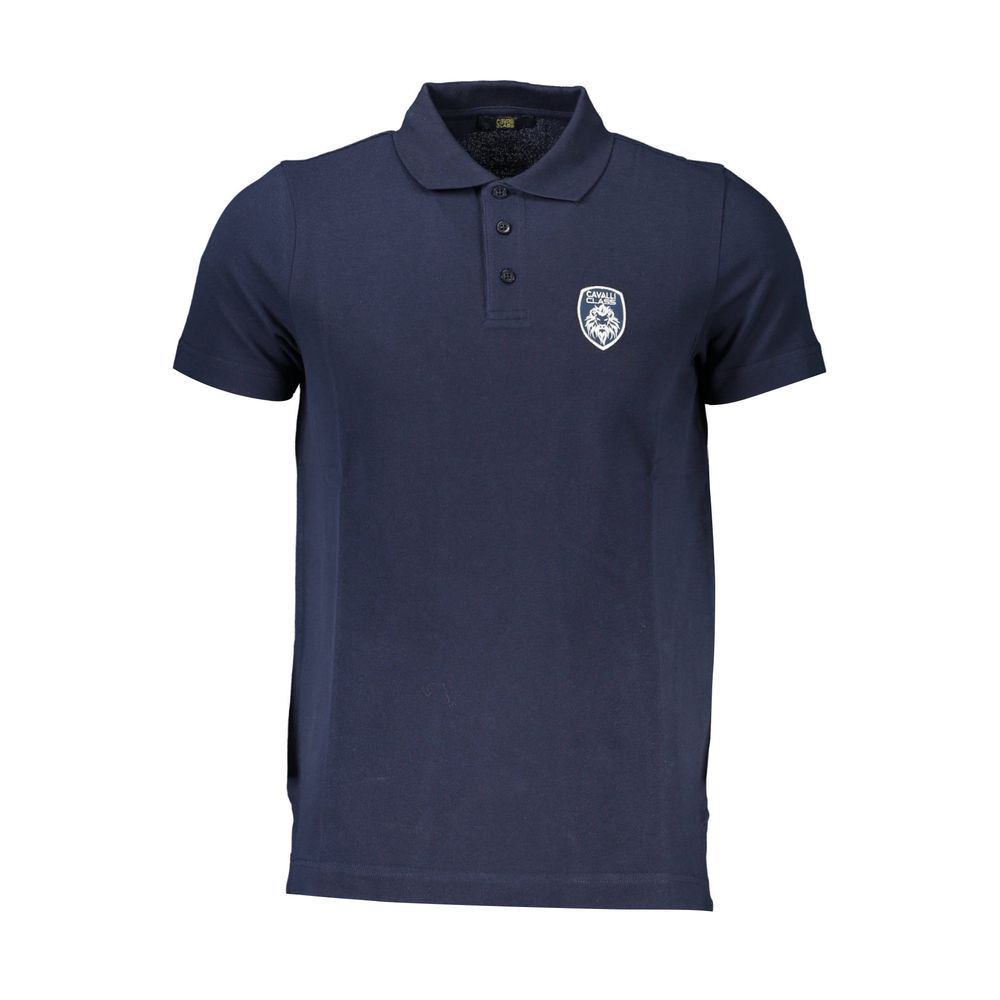 Blue Cotton Polo Shirt