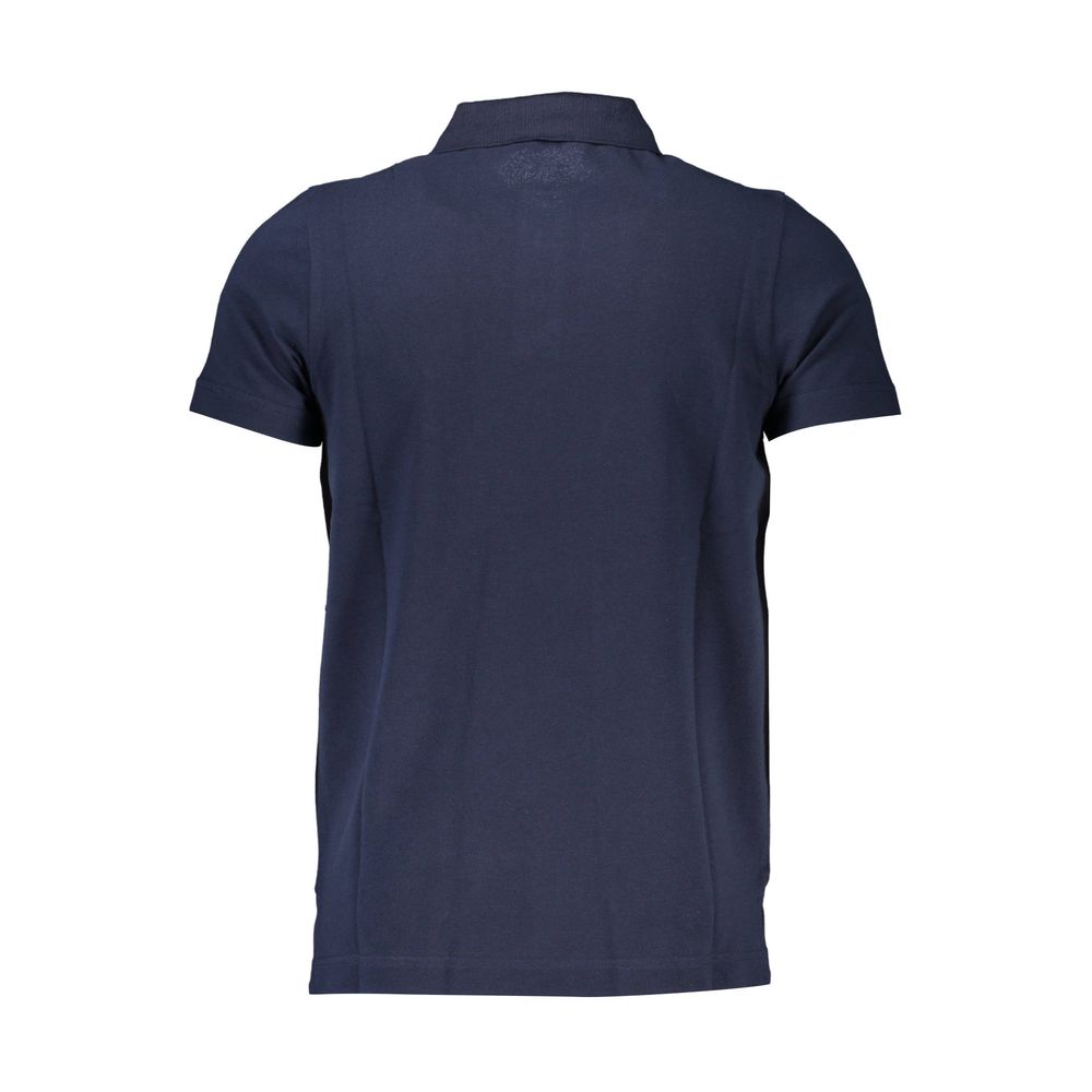 Blue Cotton Polo Shirt