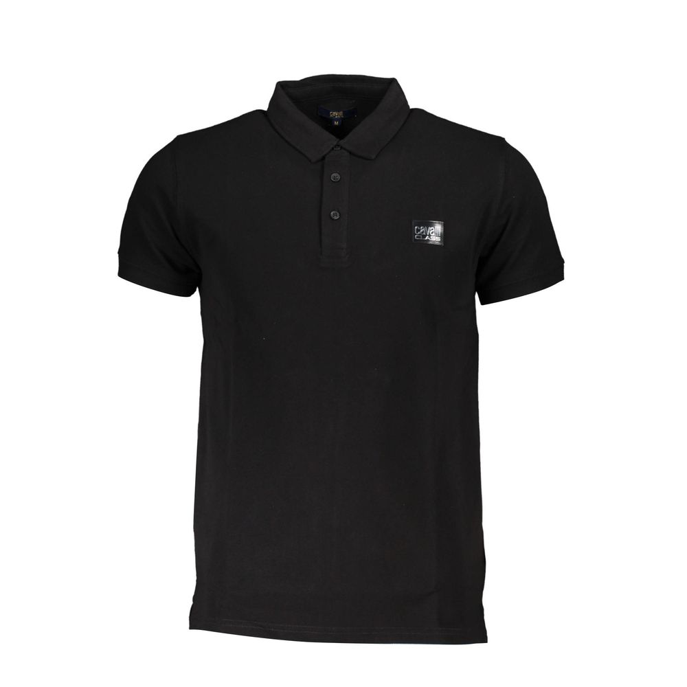 Black Cotton Polo Shirt