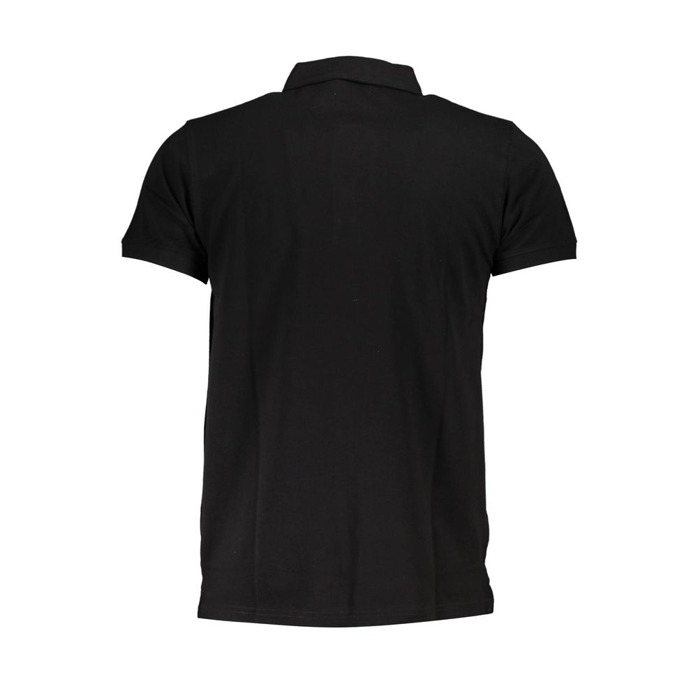 Black Cotton Polo Shirt