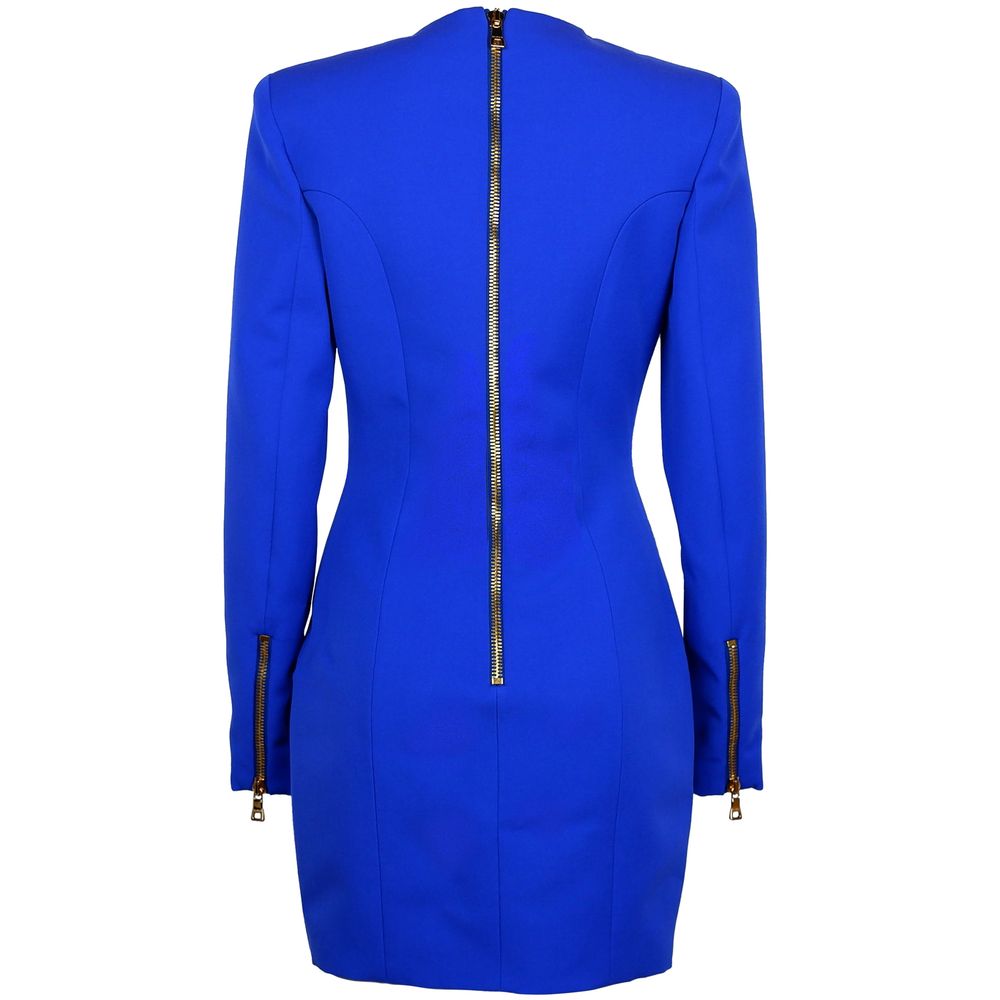 Blue Wool Dress