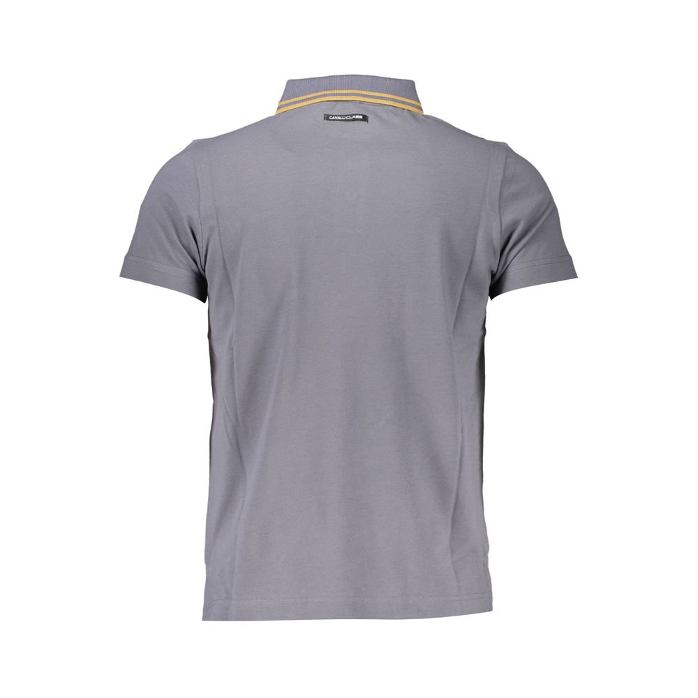 Gray Cotton Polo Shirt