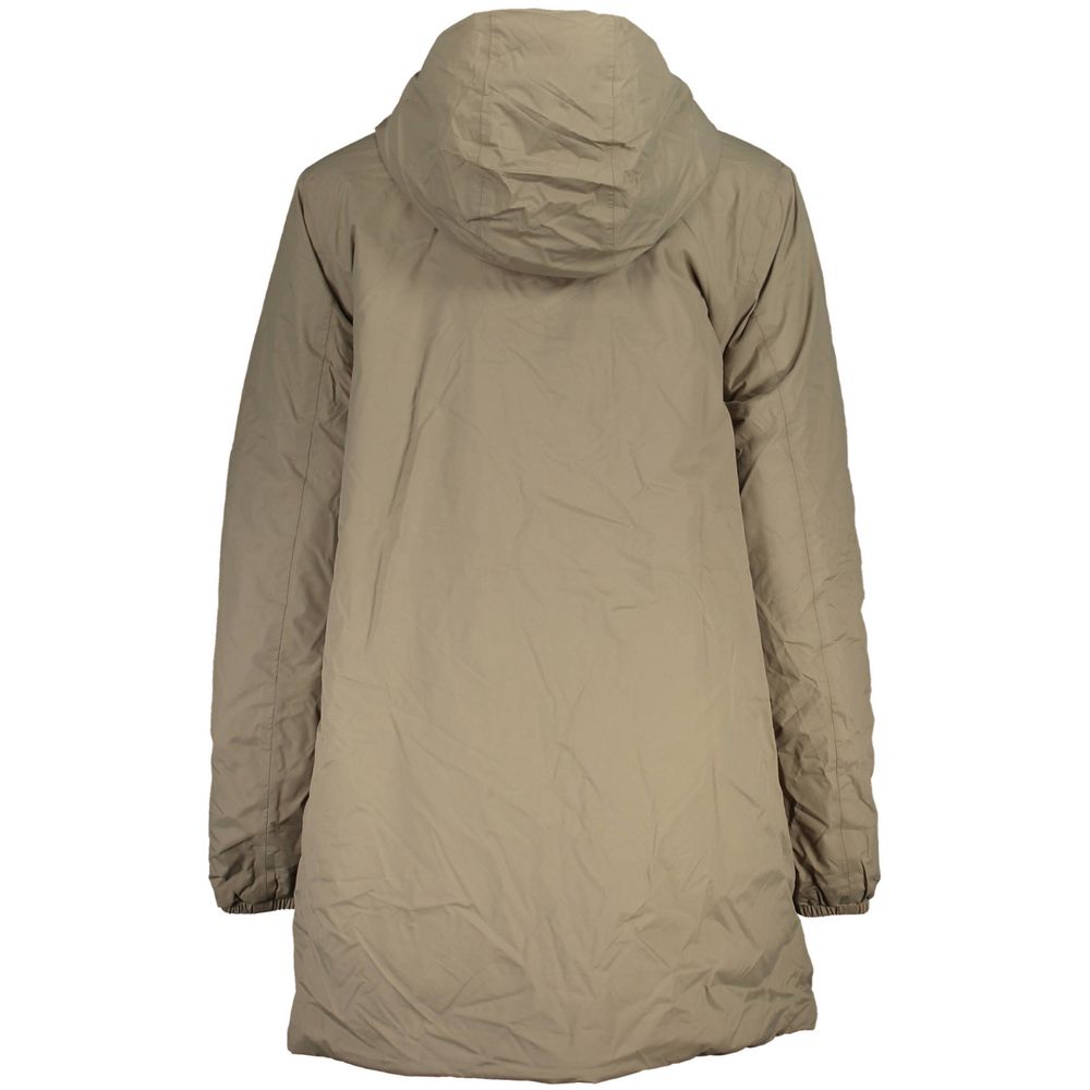 Beige Polyester Jackets & Coat