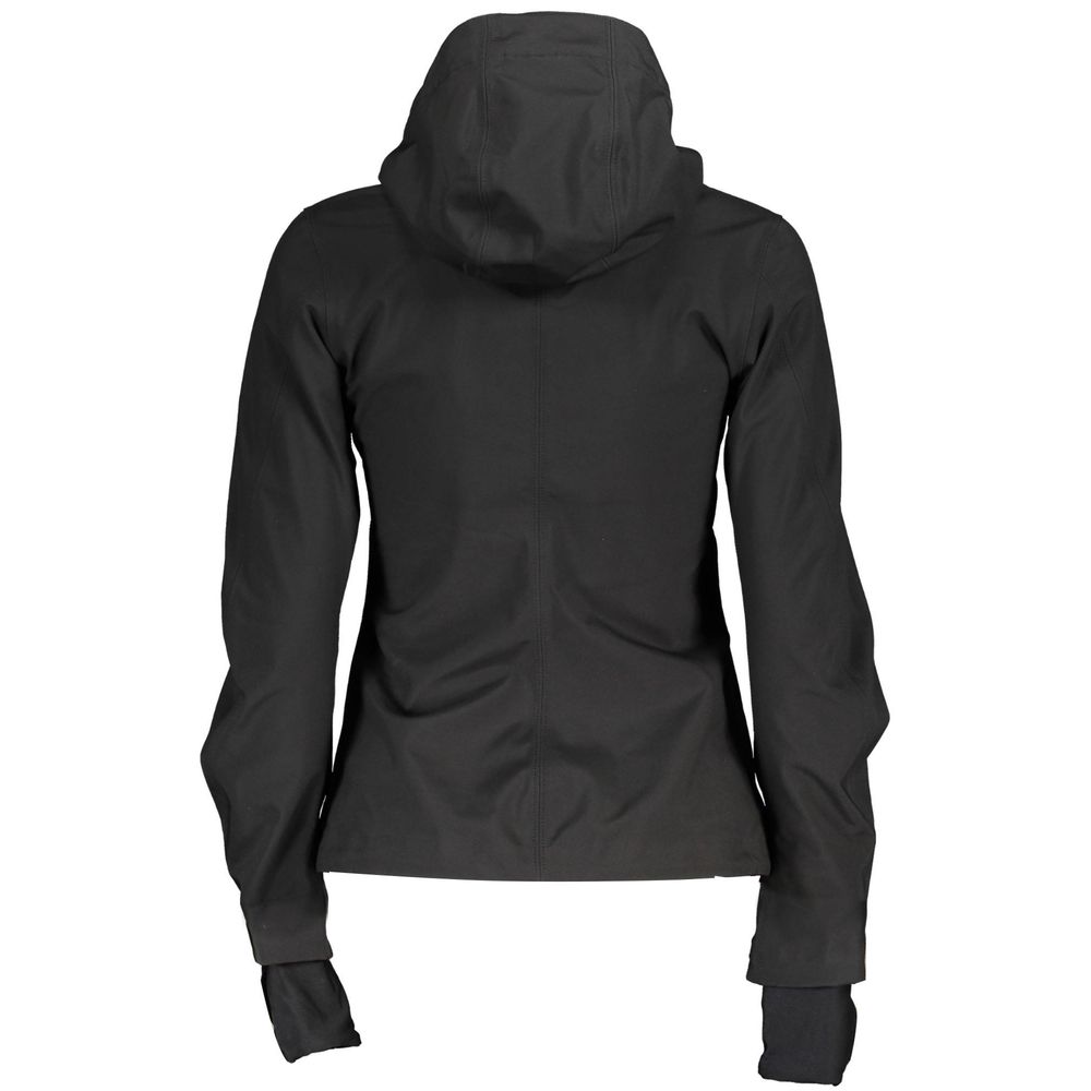Black Polyester Jackets & Coat