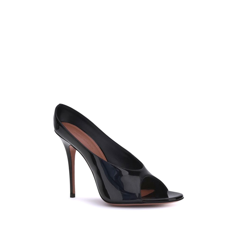 Amina Muaddi Anok leather Sandals
