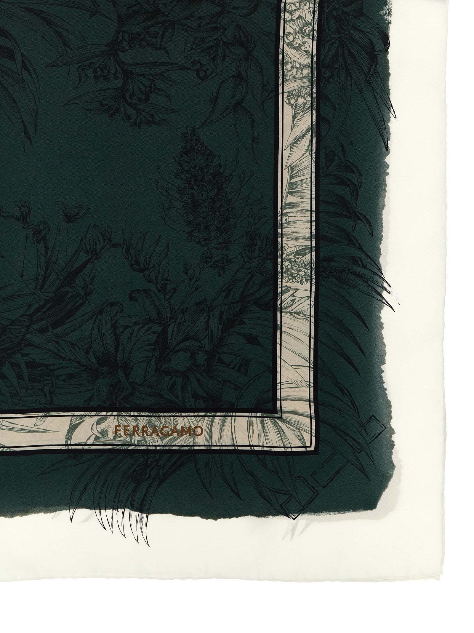 Ferragamo Gravure Print Scarf