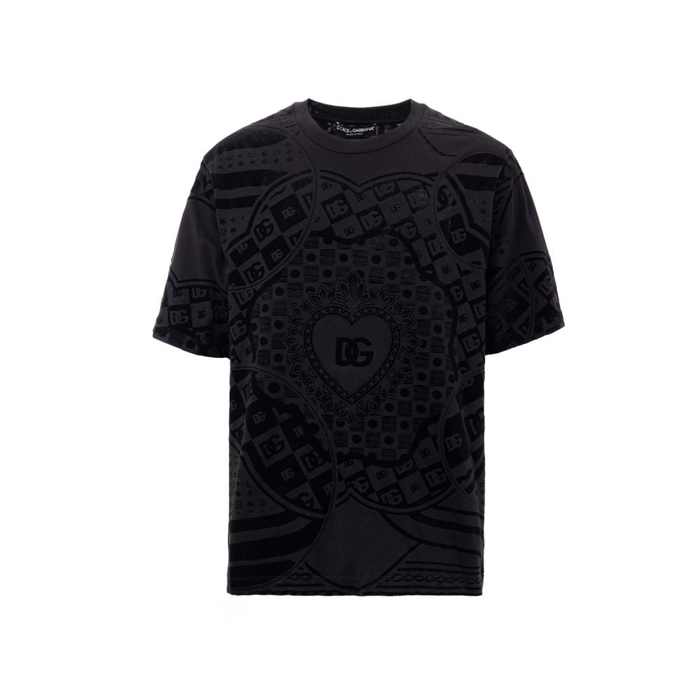 Black Cotton T-Shirt