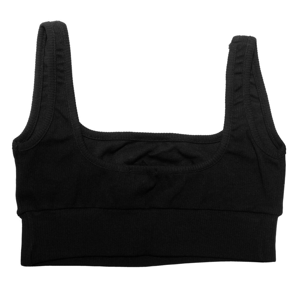 Black Cotton Tops & T-Shirt